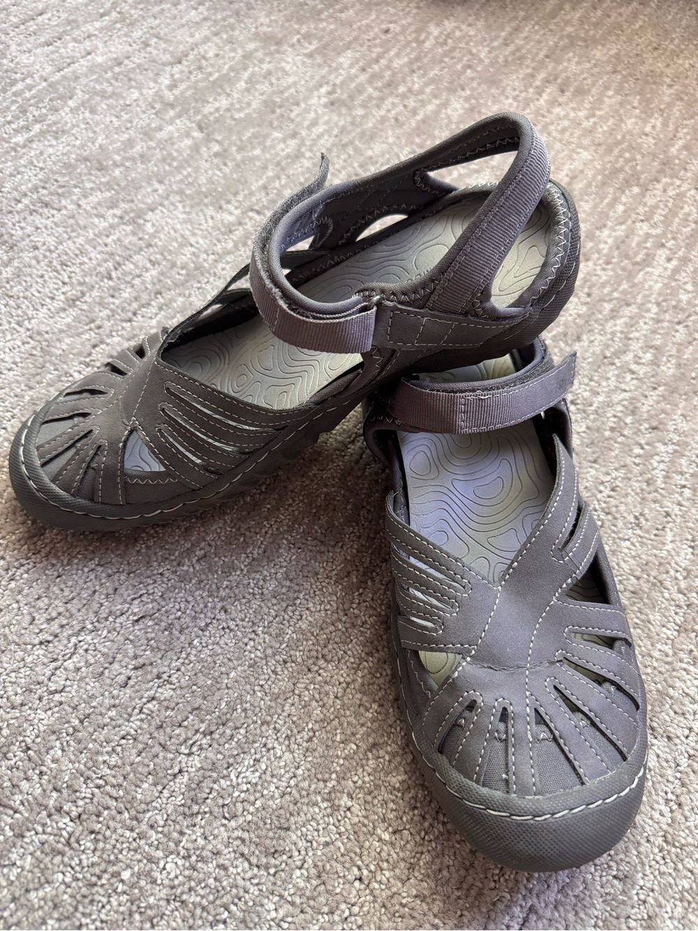 JSport by Jambu All Terra Traction Gray Sandals Size: 7.5 - Picture 3 of 7